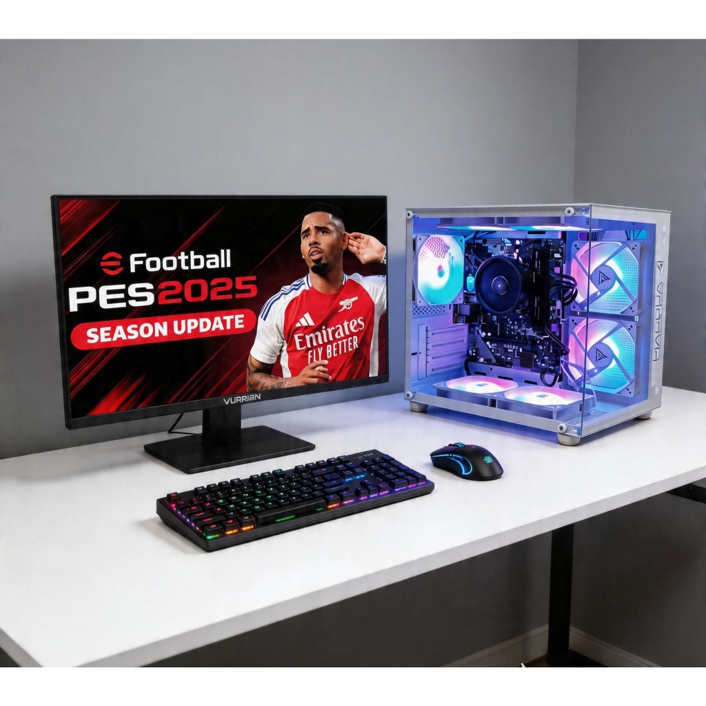 PC GAMING FULLSET RYZEN 7 - RAM 32GB - VGA GTX 1650 DDR6 - MONITOR 24 INC
