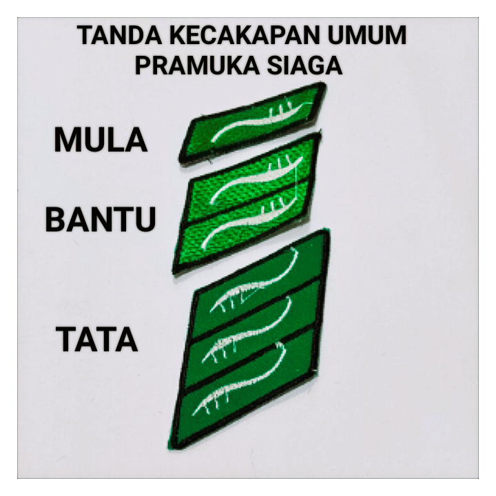Atribut Pramuka TANDA KECAKAPAN UMUM SIAGA / Atribut Pramuka Siaga