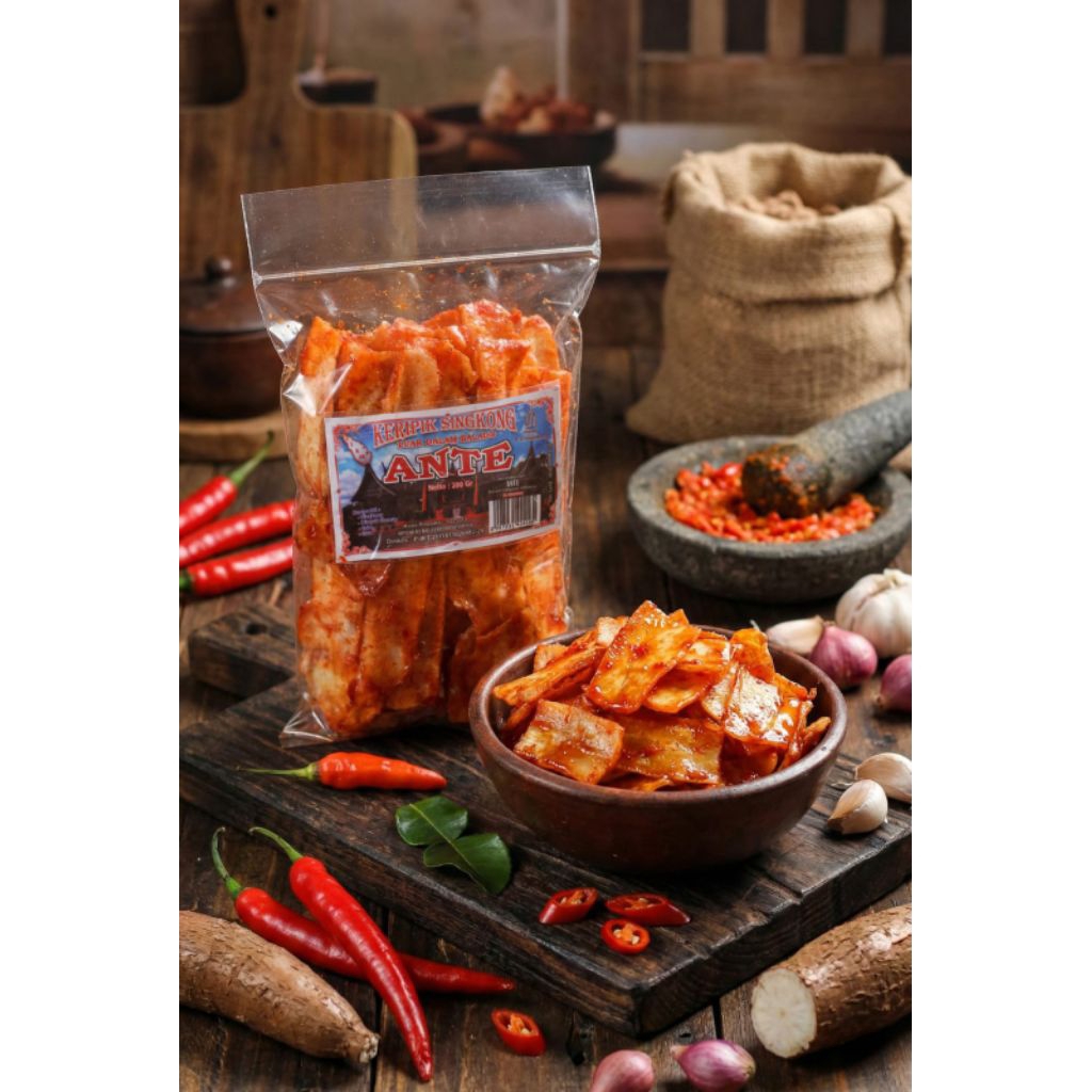 kripik singkong ANTE - RASA BALADO, OLEH-OLEH KHAS MINANG