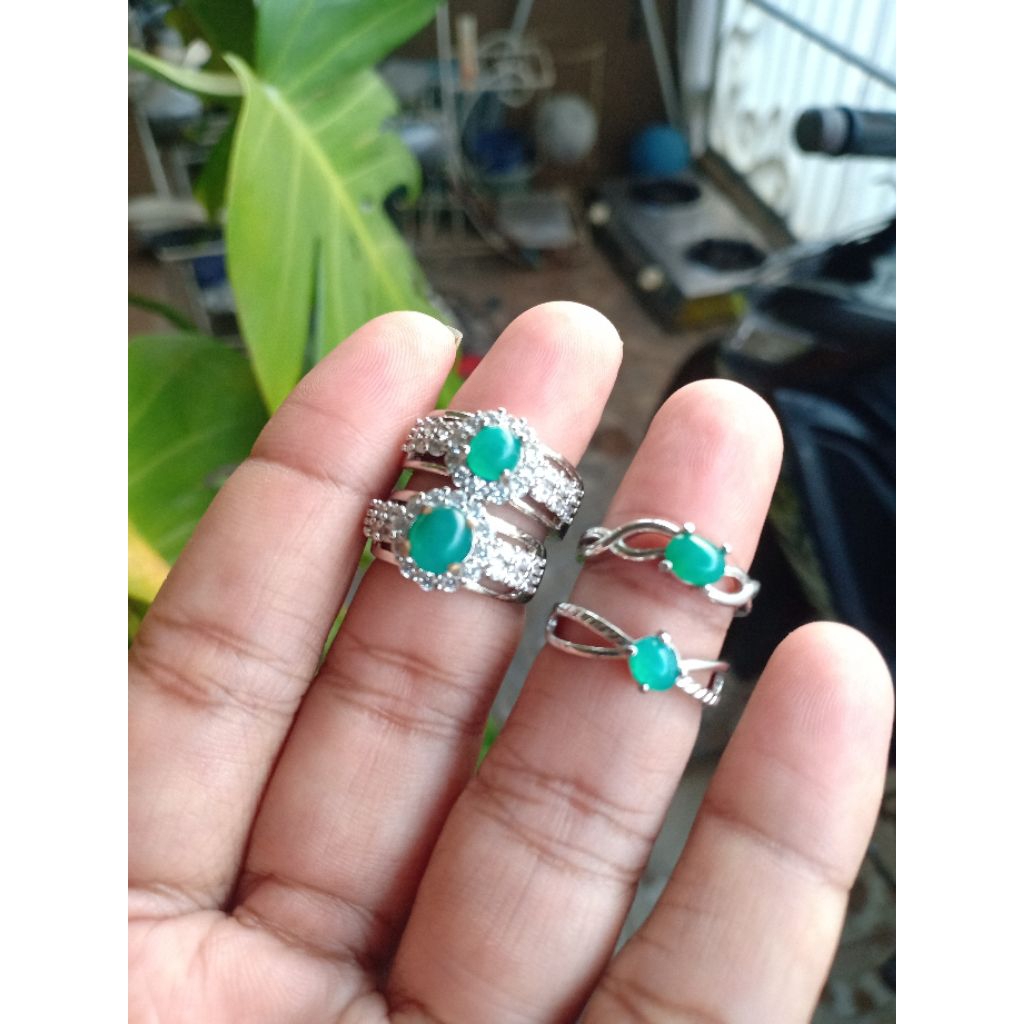 cincin batu bacan natural kantoran murah meriah
