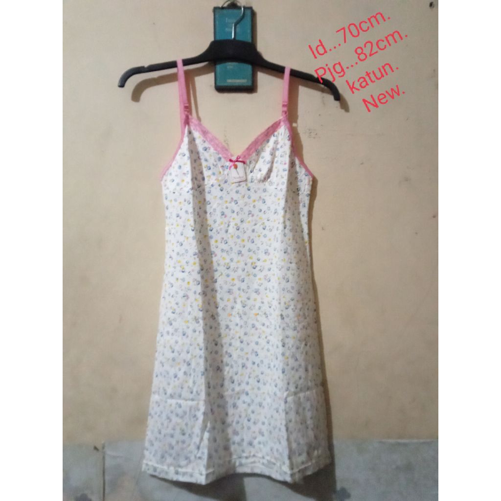 Daster tali kecil bahan lembut (NEW)