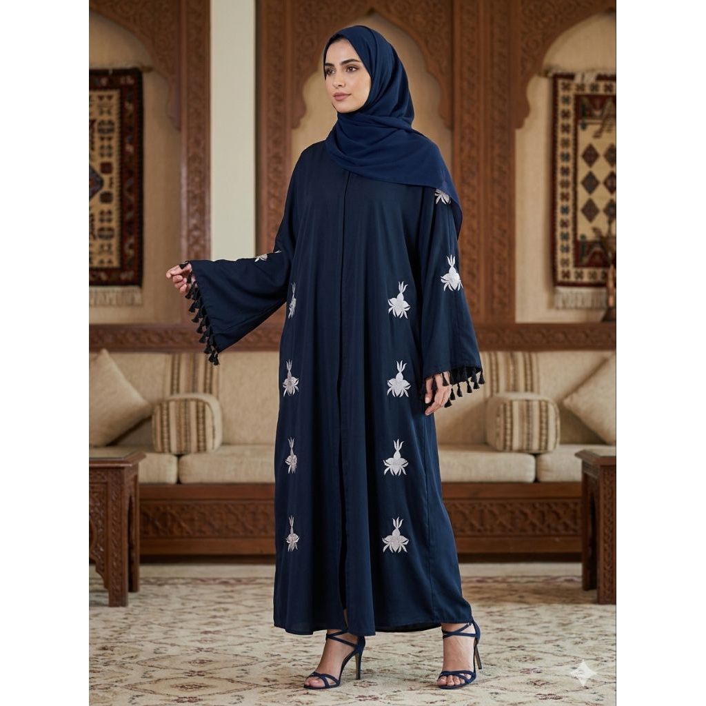 Outer Abaya Bordir Rawis (Preloved)