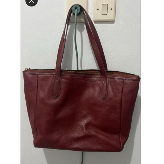 PRELOVED TAS Fossil Sydney Tote Bag - Gooseberry [bisa nego]