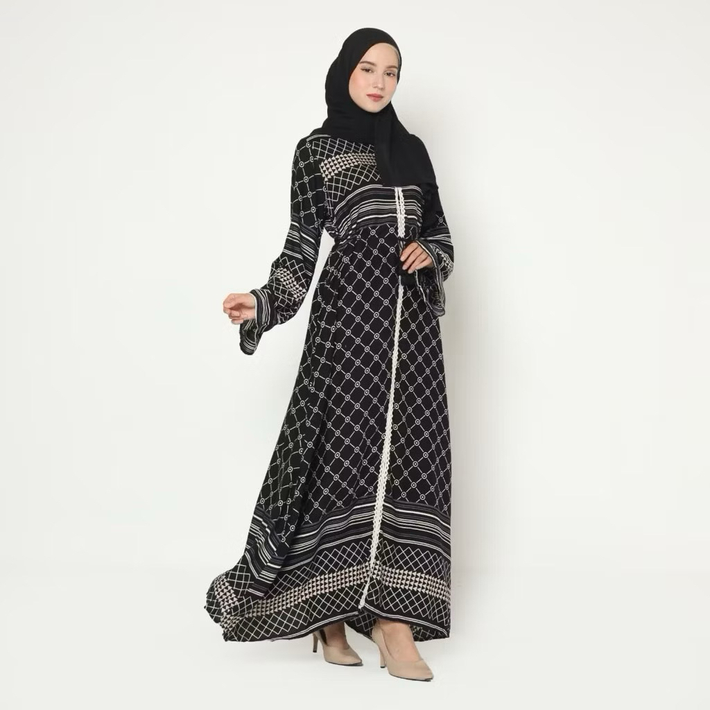 Gamis Dress Busui Wudhu friendly Rayon twill super premium Mix armani
