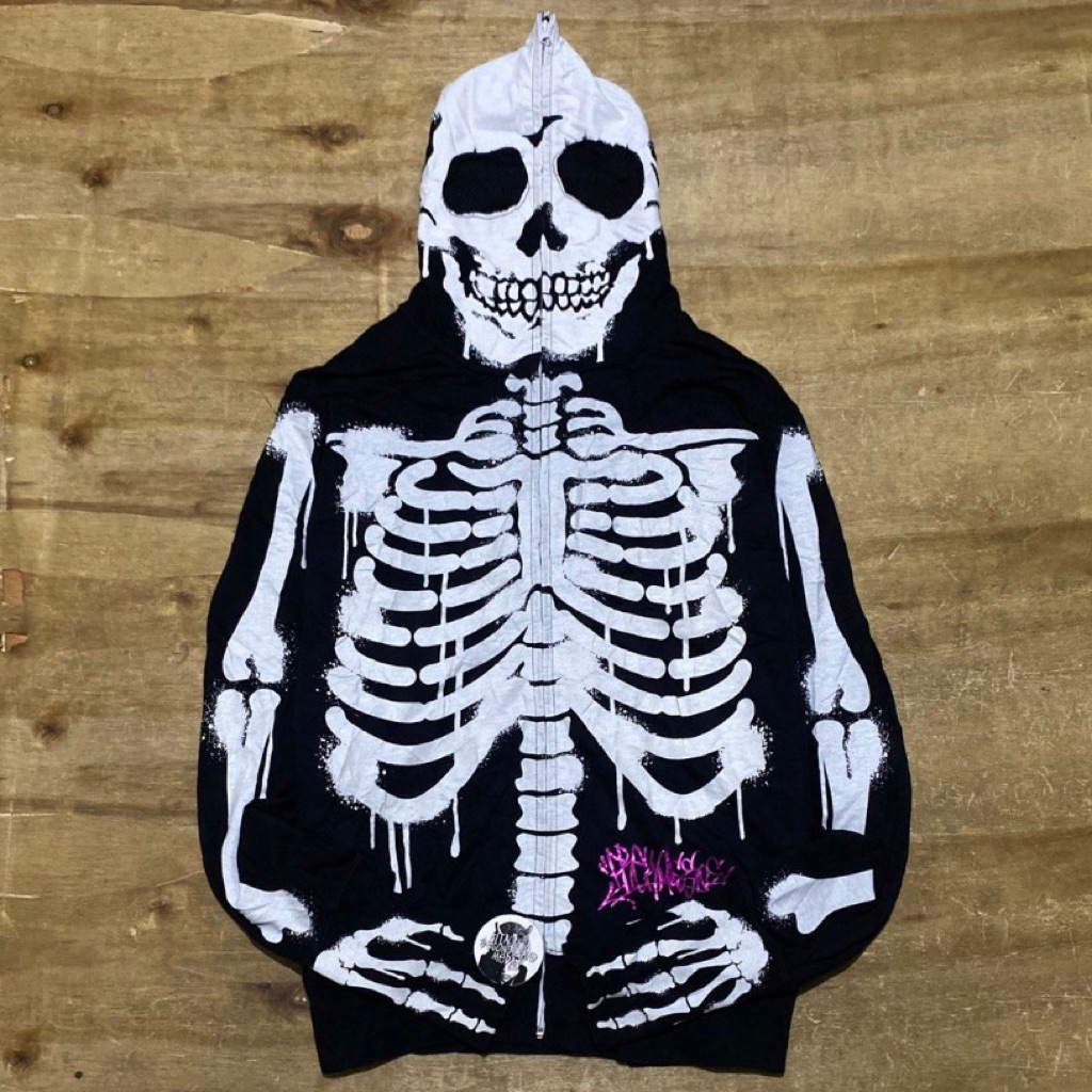 Freaky Massive Skeleton Zipper Hoodie