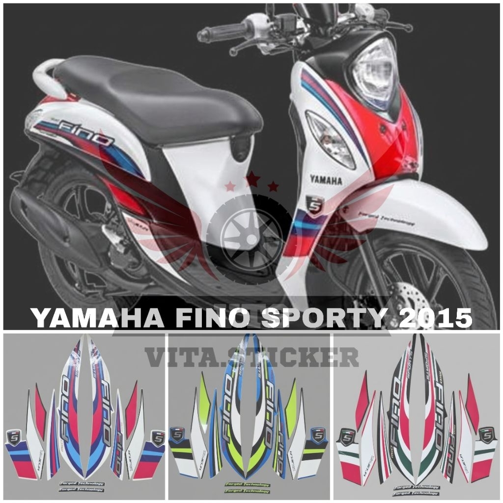 STICKER STRIPING MOTOR STANDAR YAMAHA FINO SPORTY 2015