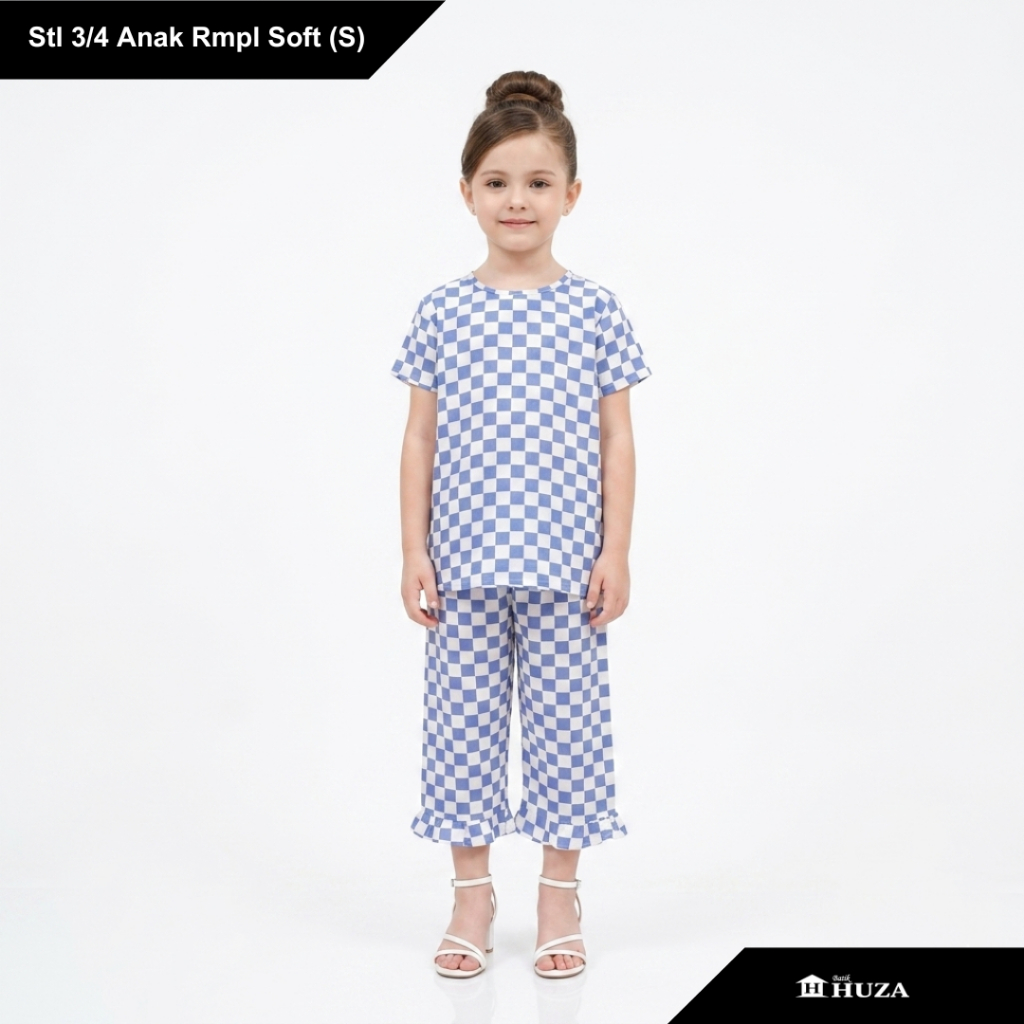 Batik Huza Setelan Batik 3/4 Anak Rmpl Soft (S)