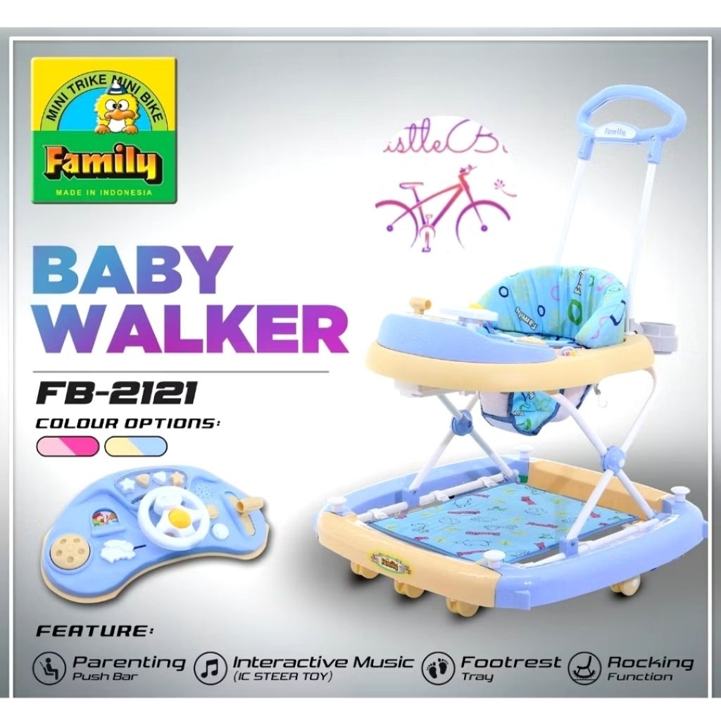 Preloved Baby Walker Family FB 2121 Like New