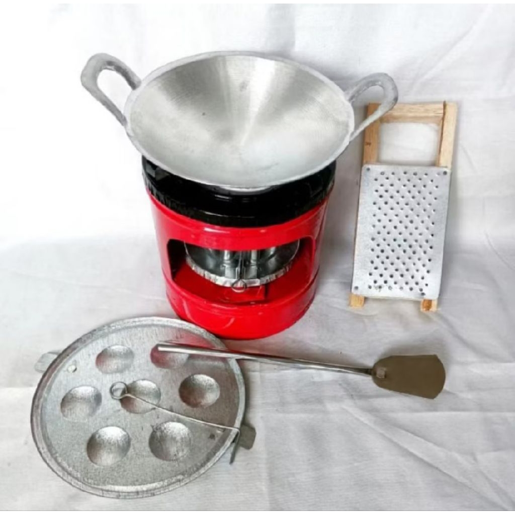Set Mainan Masak-Masakan Mini Tradisional - Paket Kompor Sumbu & Alat Dapur Real