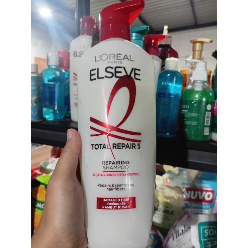 Sampo Loreal Elseve Total Repair5 620ml rijek pump patah
