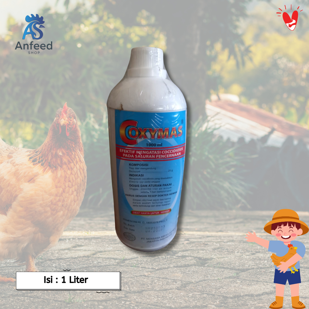 OBAT COCCIDIOSIS SALURAN PENCERNAAN UNGGAS COXYMAS [1 LITER]