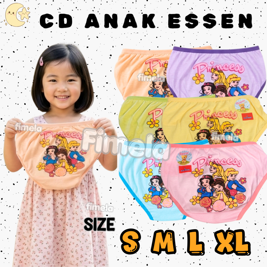 CD CELANA DALAM ANAK ESSEN/SF/LP/HK/MEOW / CD ANAK PEREMPUAN -FIMELA.ID-