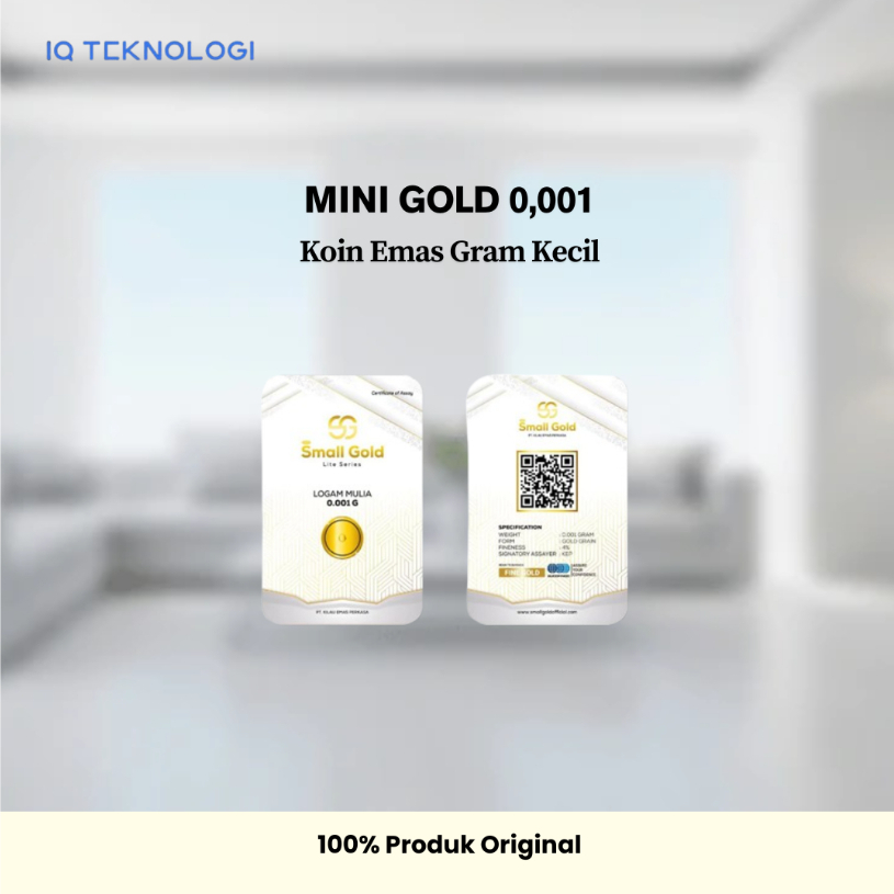 MINI GOLD Koin Emas 0.001 Gram Kecil