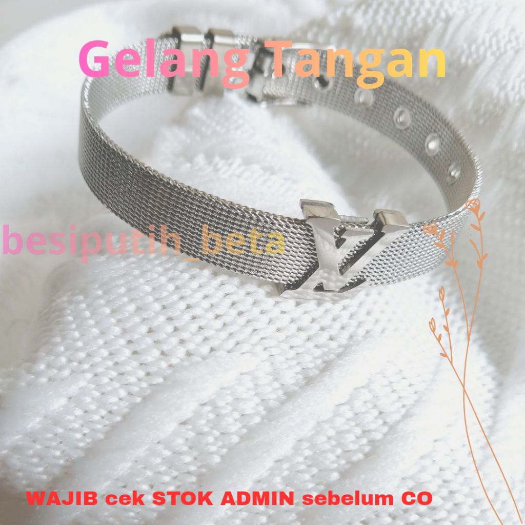gelang besi putih ambon / besi putih asli