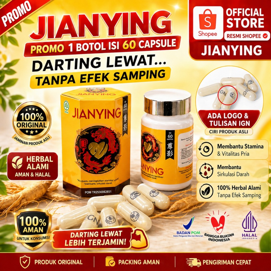 Jianying Kapsul Herbal 60 Kapsul - Stabilkan Tekanan Darah & Kolestrol