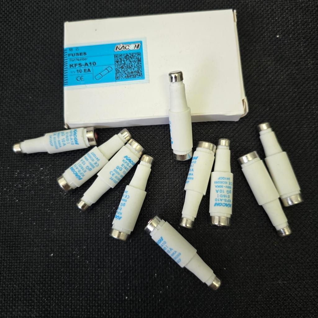 KACON Fuse KFS-A10 E16/D I gG 10A 500V 50kA 1Dos isi 10Pcs