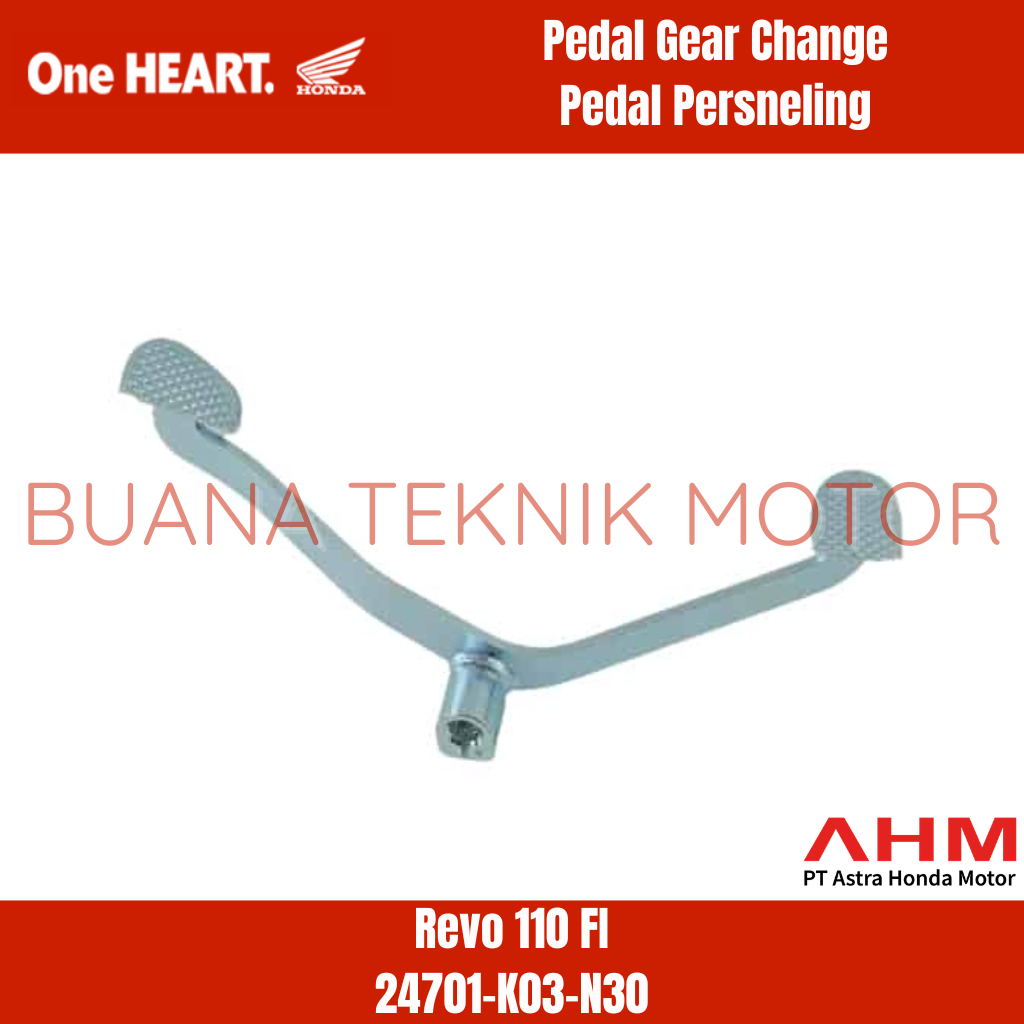 100% ORIGINAL AHM Pedal Gear Change / Pedal Ovoran Persneling Honda Revo 110 FI [24701-K03-N30]