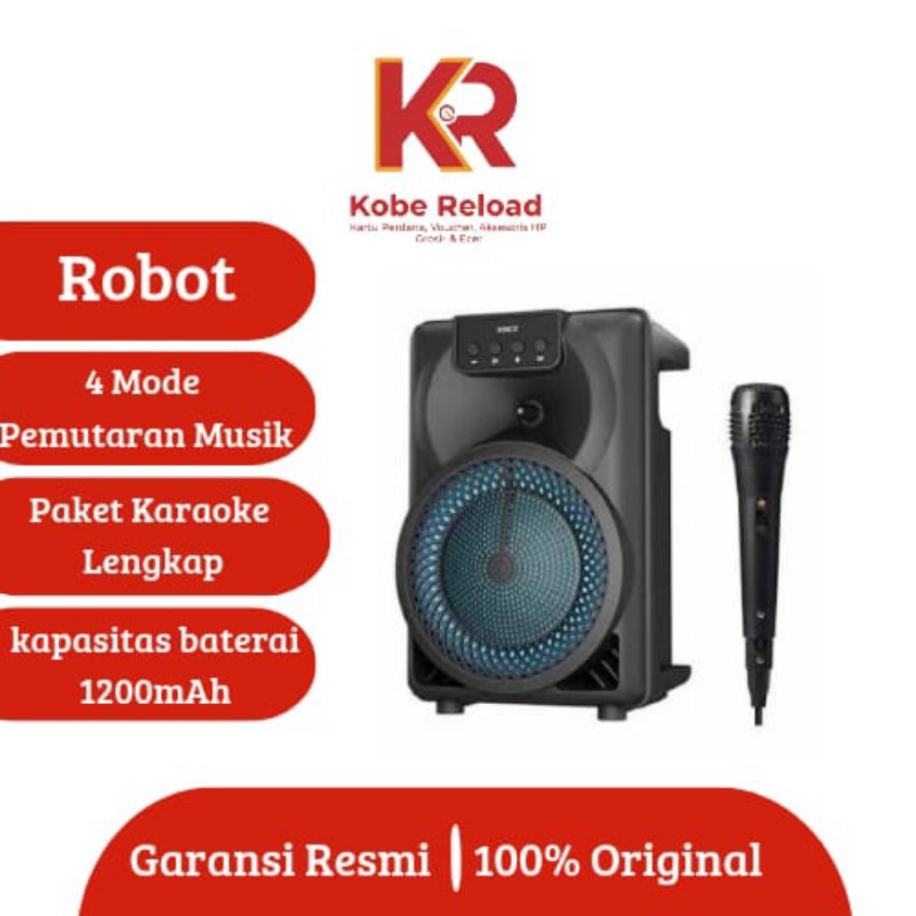 Speaker Bluetooth Robot RB350