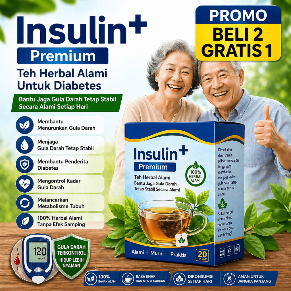Teh Daun Insulin Premium INSULIN+ | Herbal Diabetes Alami | Jaga Gula Darah Tetap Stabil