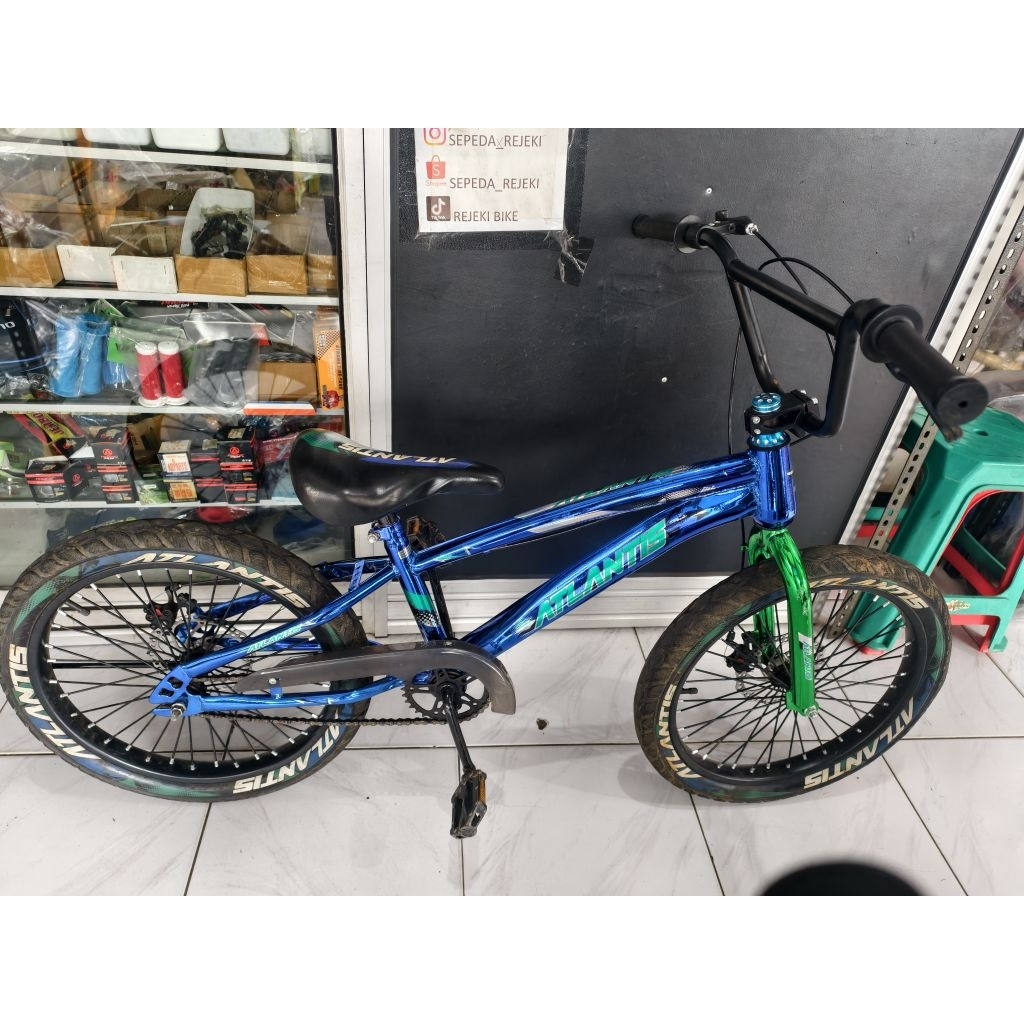 BEKAS SEPEDA BMX 20 ATLANTIS CHROME REM CAKRAM