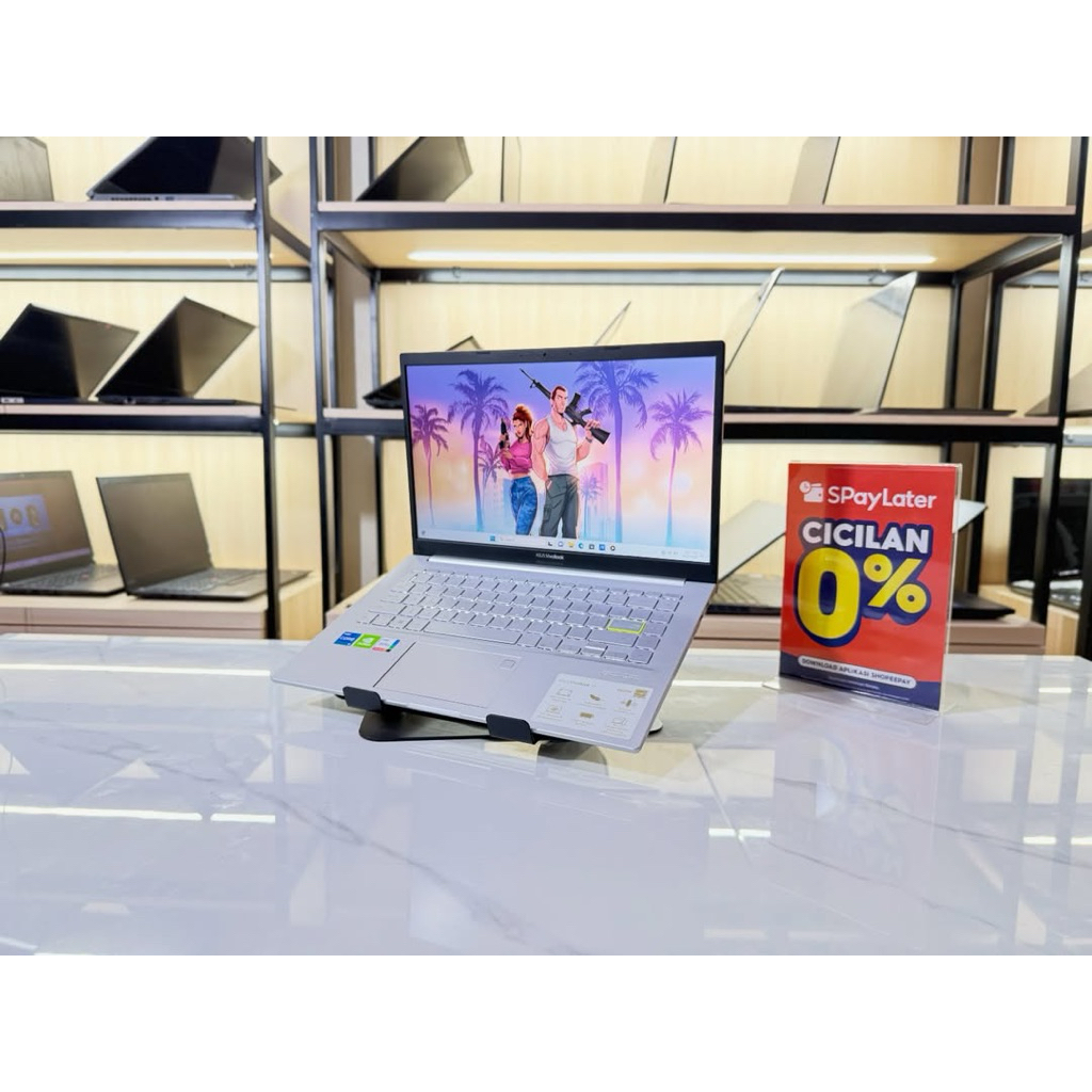 ASUS VIVOBOOK K413E Intel i5 gen 11 RAM 8 GB SSD 512 GB NVDIA MX350 2 GB Backlit Bezelles Premium Me