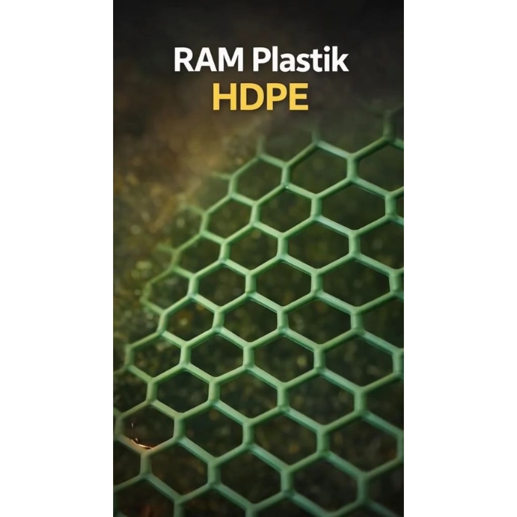Jaring ram plastik HDPE alas kandang ayam, pagar tanaman