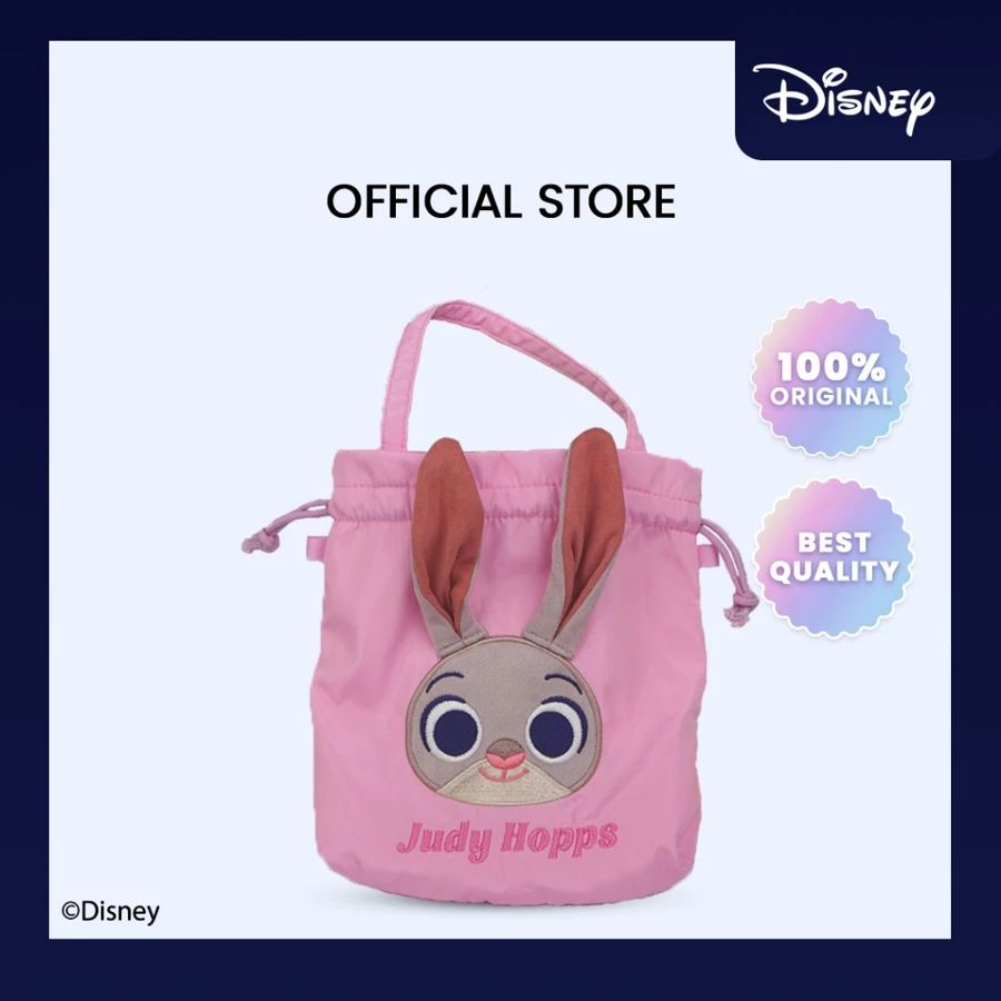DISNEY Zootopia Pink Judy Drawstring Storage Bag Series | Tas Mini Makeup Travel Bag Pouch Kosmetik 