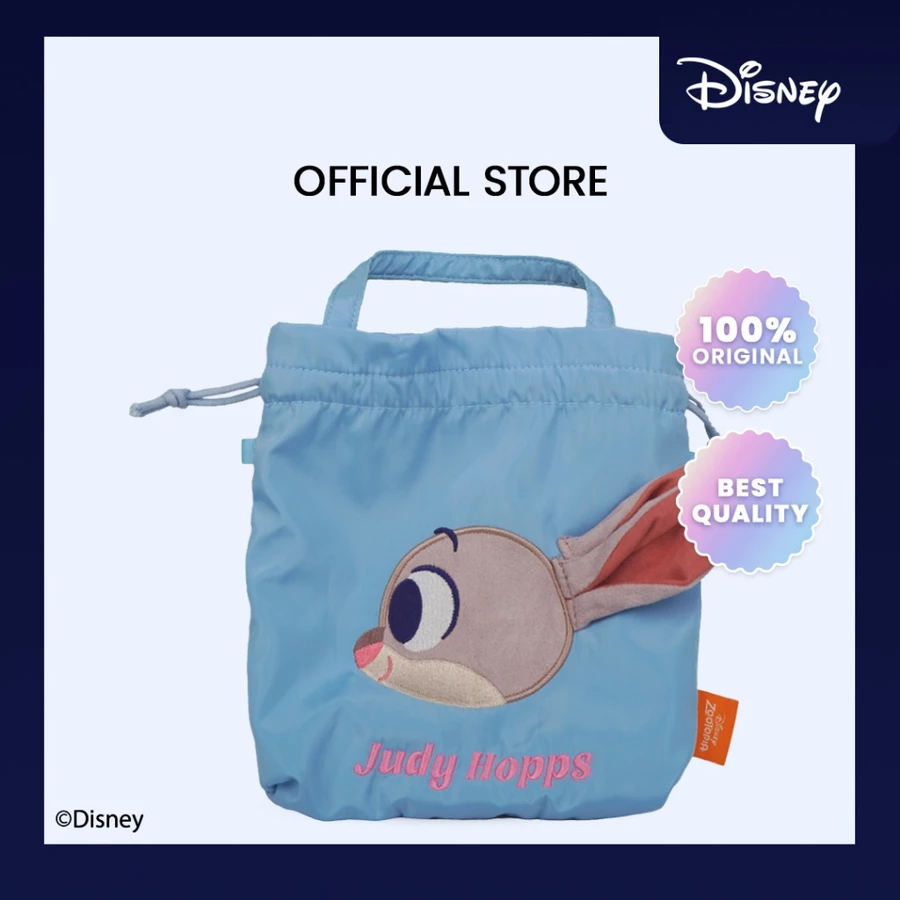 DISNEY Zootopia Blue Judy Drawstring Storage Bag Series | Tas Mini Makeup Travel Bag Pouch Kosmetik 