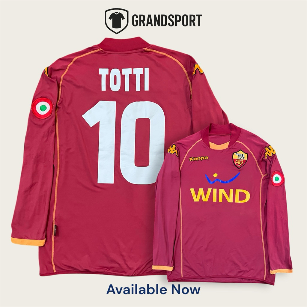 Original Player Issue As Roma 2008/09 Home Long Sleeve