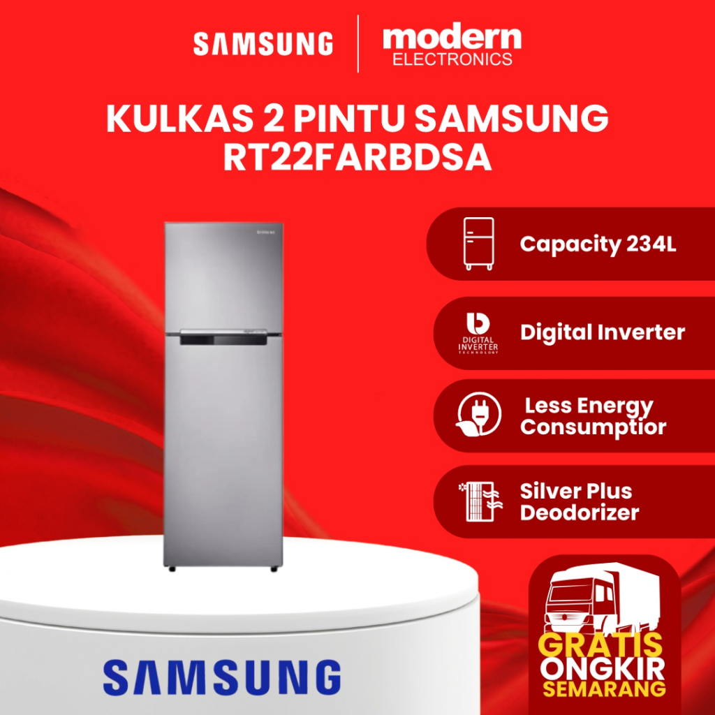 SAMSUNG Kulkas 2 Pintu RT22FARBDSA