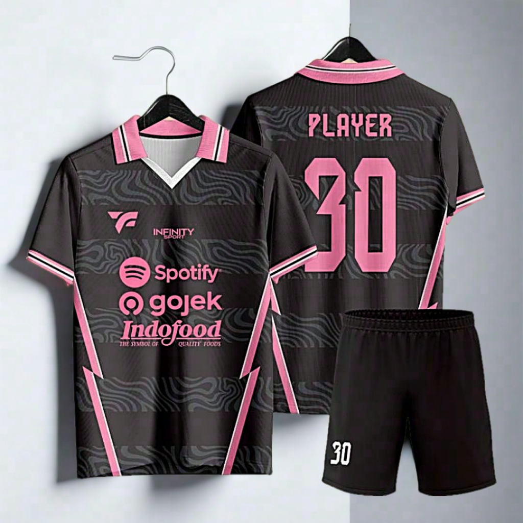 Jersey Futsal Bola Voli Custom Printing Fullprint Desain Bebas Bahan Dryfit