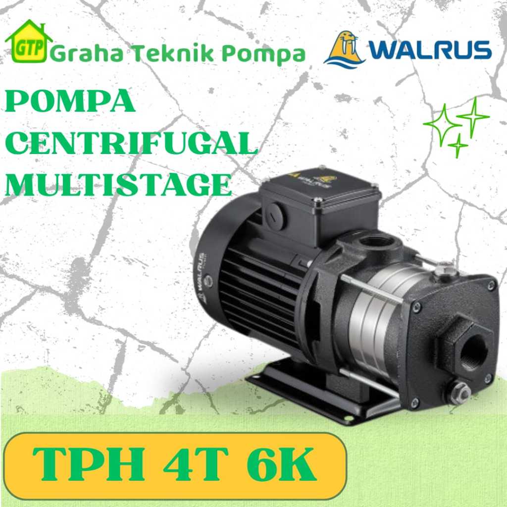 Pompa Walrus TPH 4T 6K pompa Centrifugal pompa air