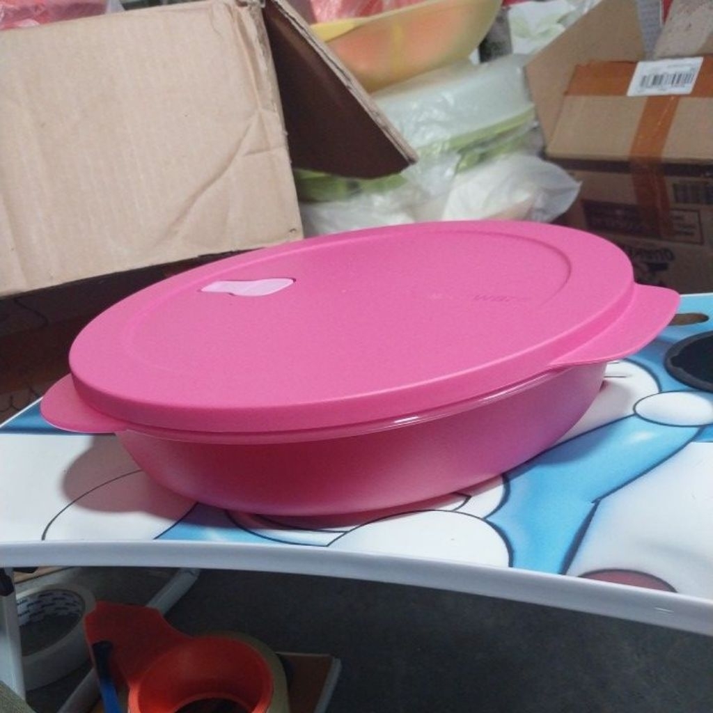 Wadah Bekal Tupperware/Large cwl warna pink