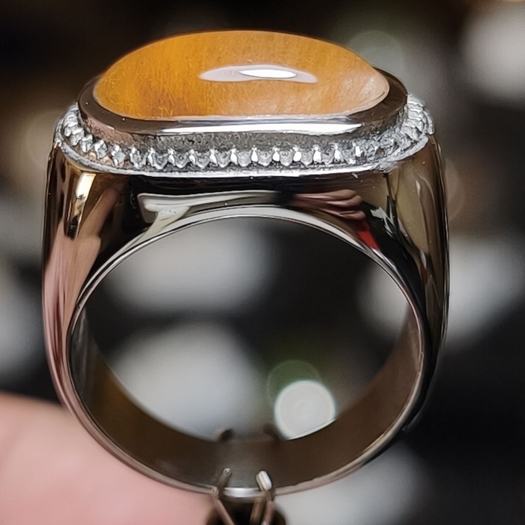 BATU KECUBUNG RAMBUT EMAS ring size 6