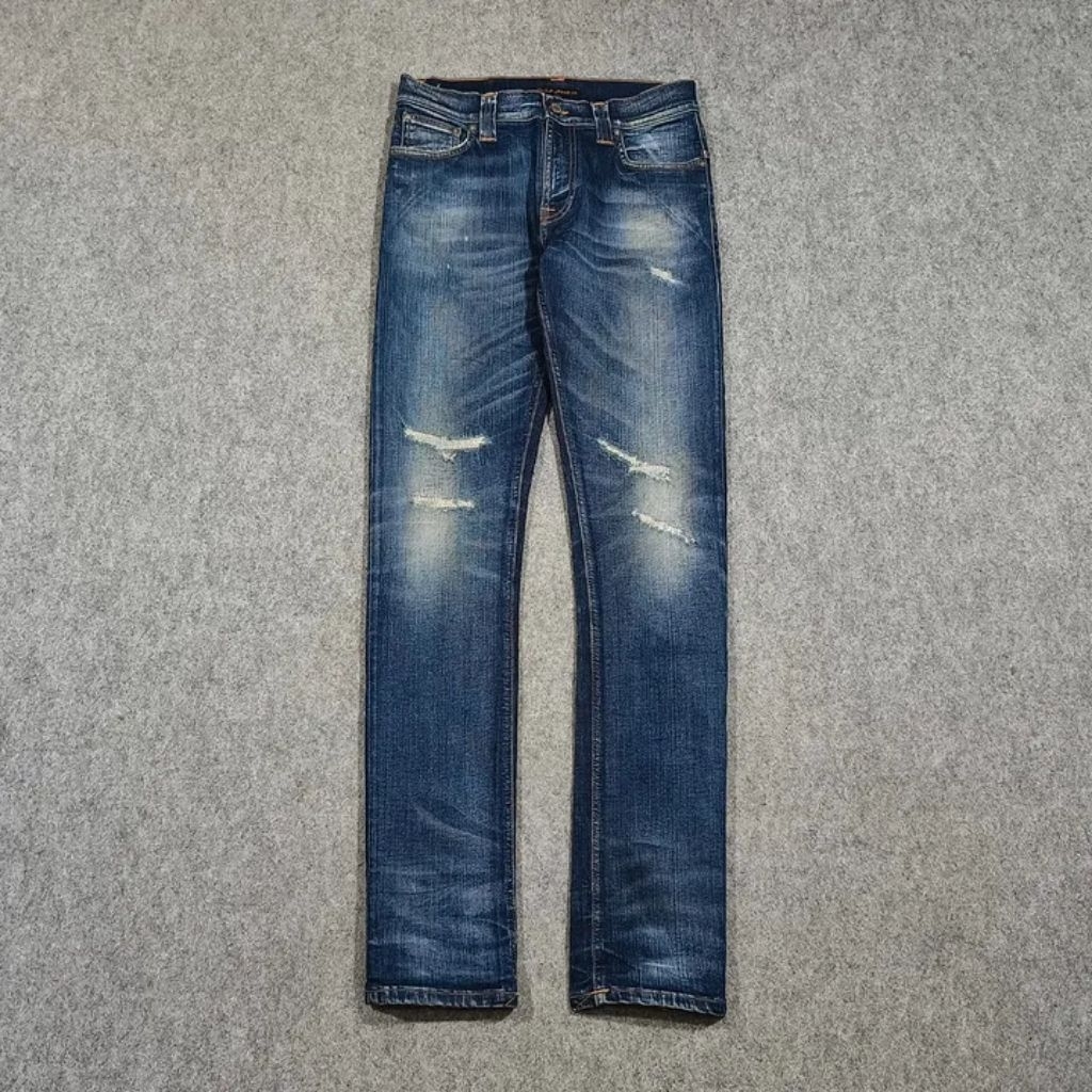 Celana ripped jeans slim fit panjang pria NUDIE JEANS size  30 second good condition
