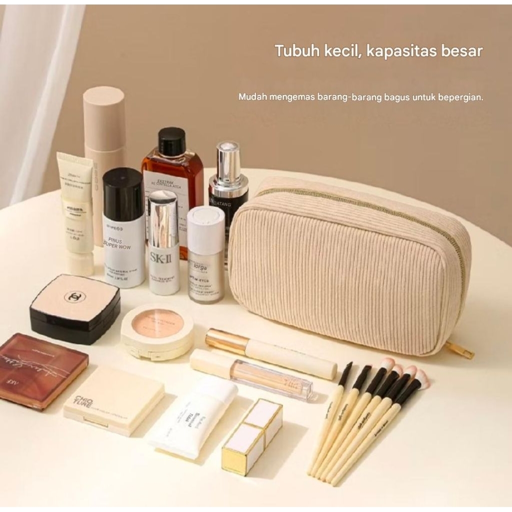 Delunashop  tempat pensil Tas Kosmetik Tas Make up Tas Kosmetik / Beuaty Case Make up box tas pensil