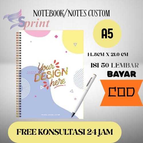 NOTEBOOK A5 CUSTOM BUKU CATATAN SOUVENIR SEMINAR KIT BLOCK NOTE CUSTOM BLOKNOTE CUSTOM