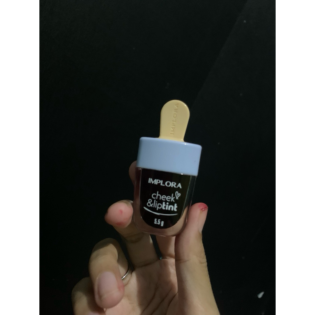 [PRELOVED] Implora Lip Tint RED WINE Tekstur Ringan, Tahan Lama, Multifungsi