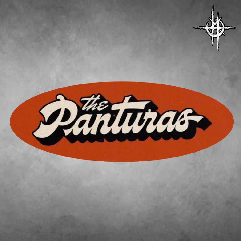‎Stiker band “The Panturas” berbahan vinyl glossy. (tahan air / tidak mudah berkerut)