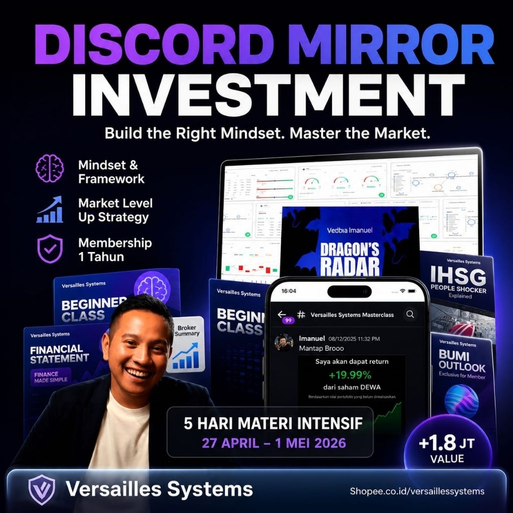 DISCORD MIRROR CAK INVESTMENT CLUB + MASTERCLASS SAHAM