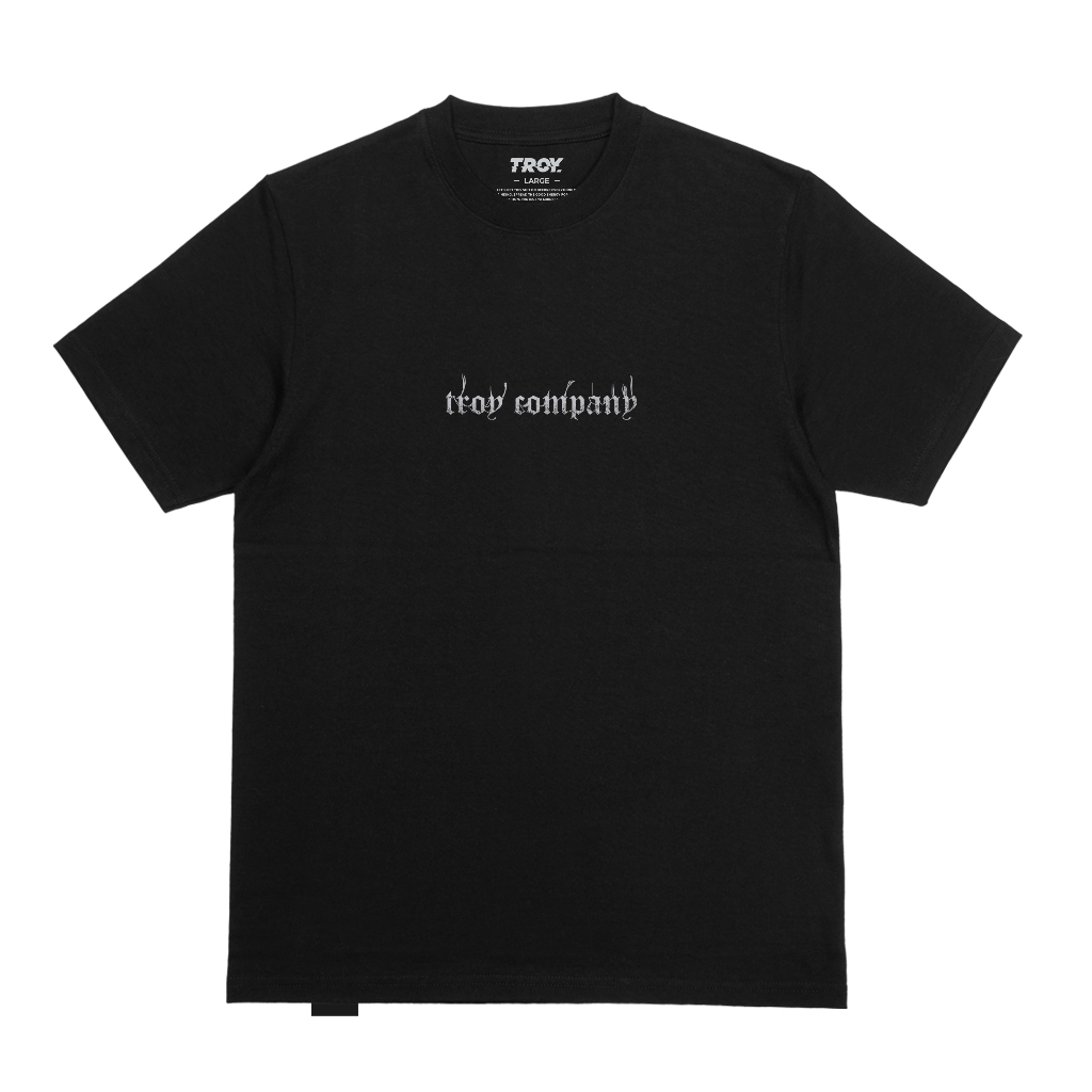 Troy Company Kaos Pria Lengan Pendek Hitam - Root Tshirt Black MTD 3595