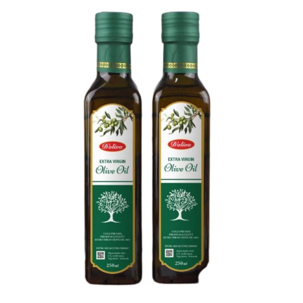 Minyak Zaitun Murni Asli Untuk Diminum Kesehatan / EVOO / Extra Virgin Olive Oil / 250 ml
