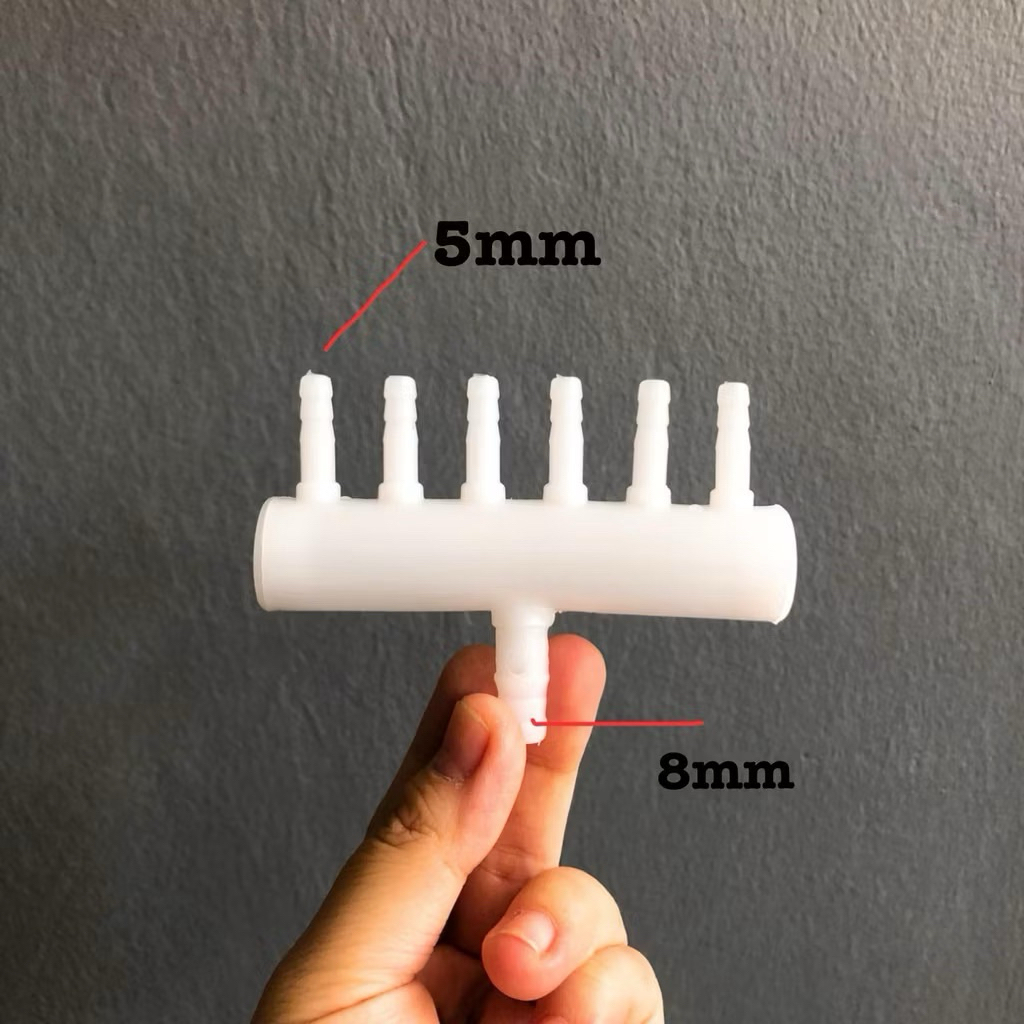 Cabang Pembagi Selang Aerator Aquarium Akuarium Cabang Selang Gelembung udara Air Flow