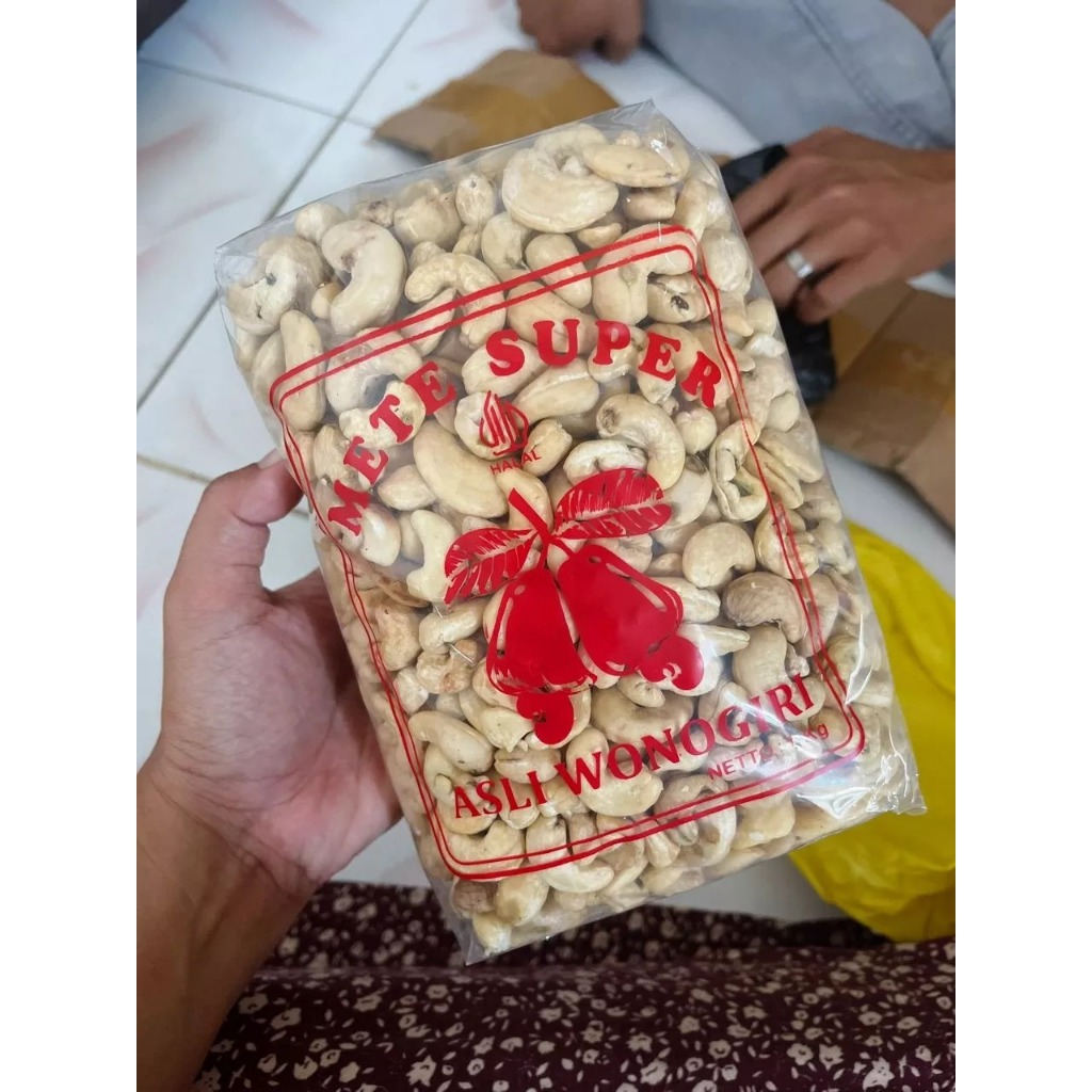 Kacang Mede Mentah Mete Kering Oven Super 1kg Utuh Asli Wonogiri Berkualitas Export Grosir Mente Pil