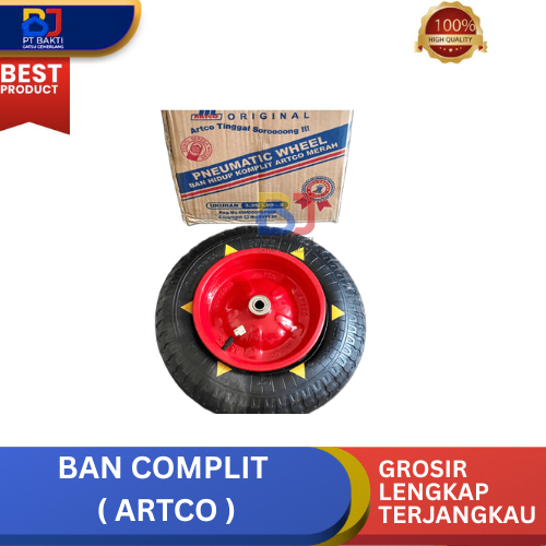 Artco Roda Gerobak Komplit / Roda Arco Gerobak Pasir / Roda Gerobak Cor / Ban Komplit Luar Dalam
