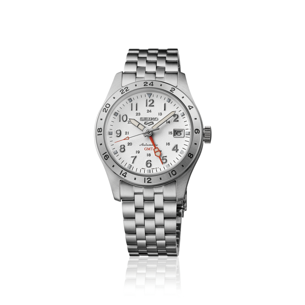 Jam Tangan Pria Seiko 5 Sports Automatic Field SSK059 SSK059K1 Analog White Polar Dial Color Putih S