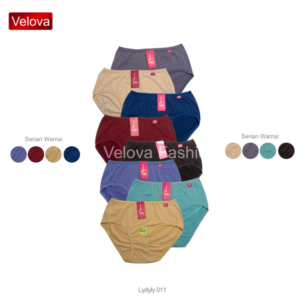 Grosir 12 Pcs Lydyly Art. 011 - 12 Pcs Celana Dalam Wanita Bahan Katun Original Premium Original - S