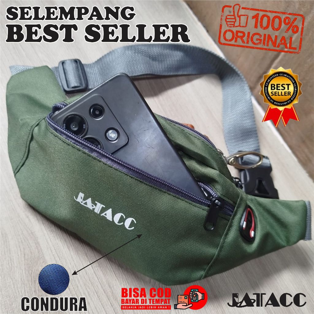 JATACC - Tas Selempang Handbag CONDURA Tas Slingbag Wanita Pria Waistbag