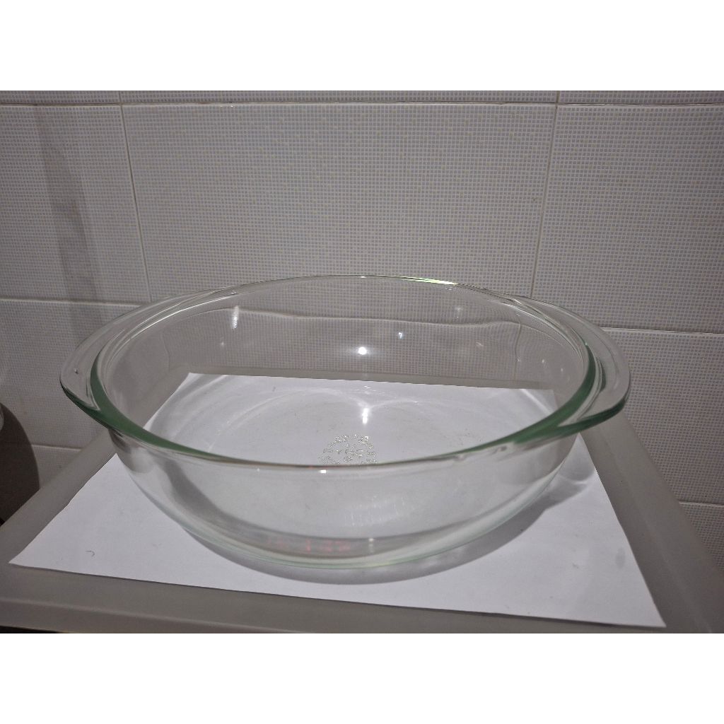 Pyrex Casserole Glass Bowl, mangkok lauk oven tanpa tutup