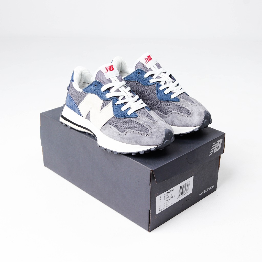 (MARKET) Sepatu Sneakers New Balance MS327MD Castlerock Navy - 327